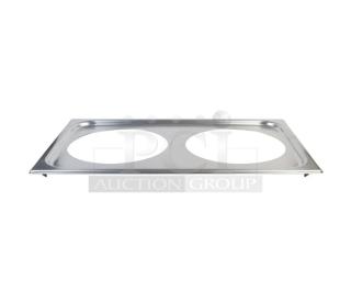 Brand new Wells 5D-20176 stainless steel double 7 Qt. adapter top. Ideal for commercial use.