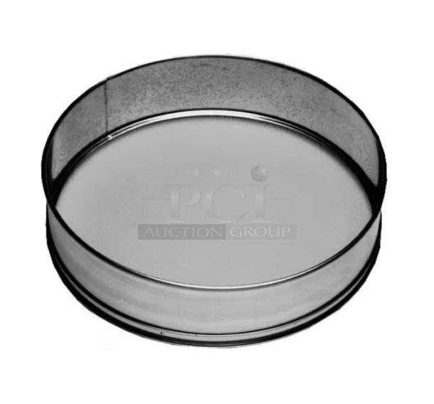 Brand new Johnson-Rose 3510 stainless steel 10” round sieve, ideal for commercial use, in pristine condition.