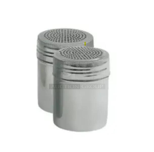 Brand new Update International DR-10T stainless steel 10 oz dredge/shaker, dual set, commercial quality.
