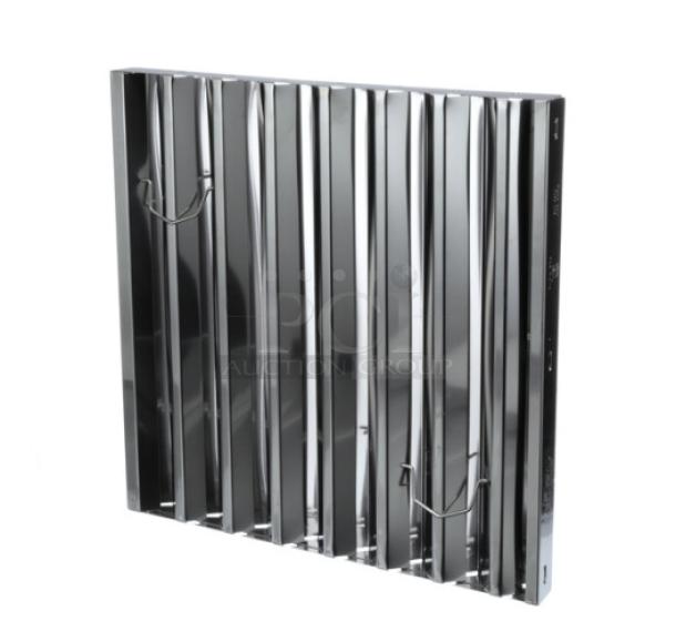 Brand new Flame Gard 302020 stainless steel baffle grease filter, commercial use, 3 per case, durable construction.