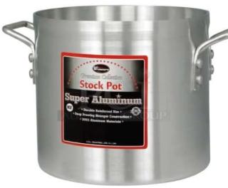 Brand new Winco AXS-8 stock pot, 8 Qt., reinforced aluminum, with handles, durable and professional quality.