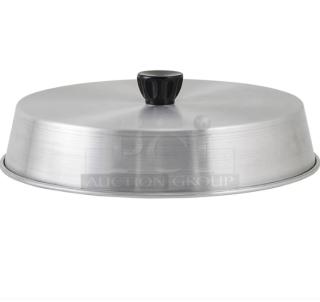 Brand new Winco ADBC-10 aluminum 10" basting cover with black Bakelite grip, commercial quality.
