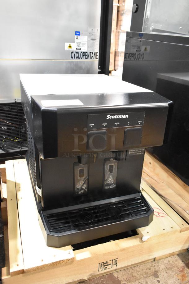 Scotsman HID207AX-1A Compact Nugget Ice Machine, 2025 model, touch-free dispensing, 196 lb. capacity, new condition.