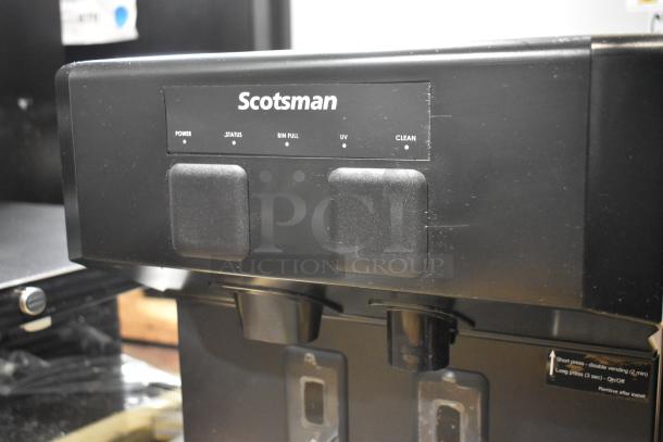 Brand new Scotsman HID207AX-1A ice machine, touch-free dispensing, scratch and dent condition, 196 lb. capacity, 115V.