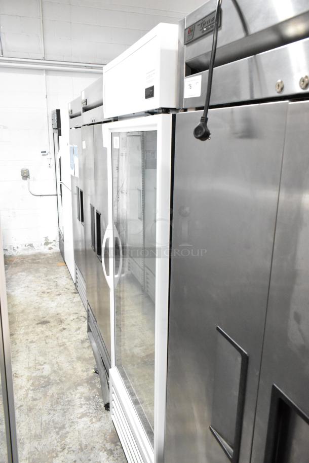 Brand new 2021 True TSCI-600R-G-PH commercial single door cooler merchandiser, metal, poly-coated racks, 115V, 1 Phase.