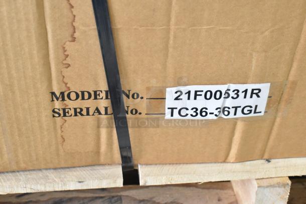 Brand new 2021 Therma-Tek TC36-36TGL stainless steel countertop griddle in box. Model: 21F00531R.