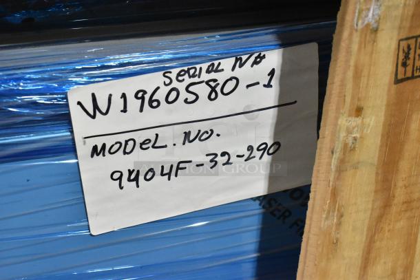 Brand new Randell 9404F-32-290 stainless steel undercounter freezer, in crate. Serial W1960580-1, 115V, 1 phase.