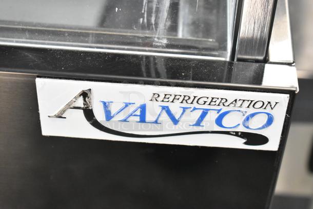 Brand new Avantco 193HAC51B black horizontal air curtain merchandiser. Features LED lighting and one shelf. 115V, 1 phase.
