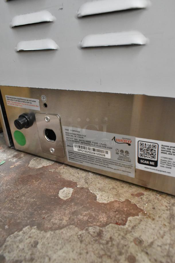 BRAND NEW Avantco 177DPO18DS countertop pizza oven, stainless steel, double deck, 240V, 1 phase. Scratch and dent condition.