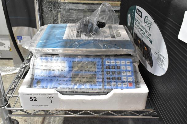 Brand new AvaTek 334PCS40 40 lb. digital price computing scale, sealed in packaging, scratch and dent condition, model 2025.