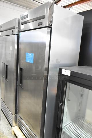 2018 True T-19F-HC Stainless Steel Commercial Single Door Reach In Freezer w/ Poly Coated Racks. 115 Volts, 1 Phase. - Item #1204979