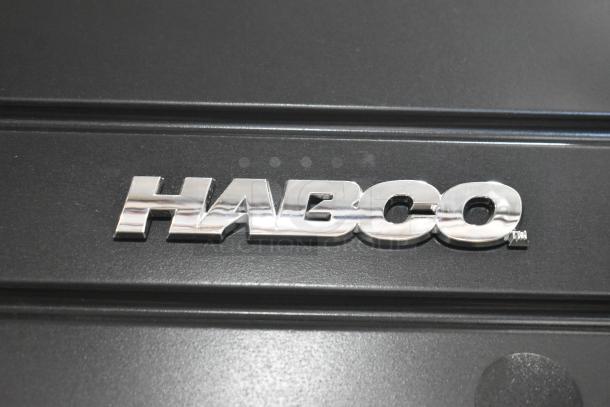 2019 Habco SE18 single door cooler, metal body, poly-coated racks, 115V, 1 phase. Shown with Habco logo.