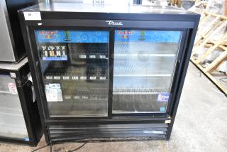 2018 True GDM-41SL-48-HC-LD Metal Commercial 2 Door Reach In Cooler Merchandiser w/ Poly Coated Racks. 115 Volts, 1 Phase. - Item #1204993