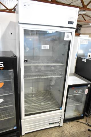 2021 True TSCI-600R-G-PH Metal Commercial Single Door Reach In Cooler Merchandiser w/ Poly Coated Racks. 115 Volts, 1 Phase. - Item #1204996