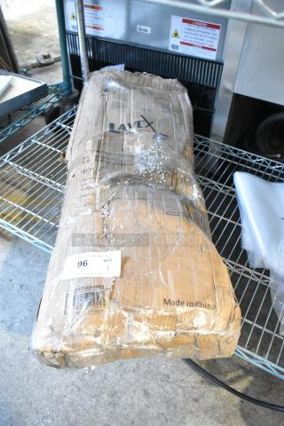 BRAND NEW Lavex 475SP40SS 40" stainless steel smoker pole and base in original packaging, scratch and dent condition.