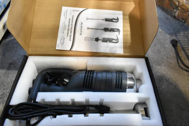 BRAND NEW AvaMix 928IBHD18 Heavy-Duty 18" Variable Speed Immersion Blender, 1 1/4 hp, 115 Volts, tested, in box.