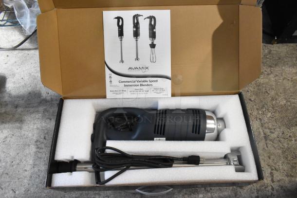Brand new AvaMix 928IBHD21 21" heavy-duty immersion blender, variable speed, 1 1/4 hp, 115 volts, scratch and dent.