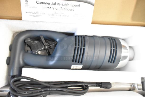 BRAND NEW AvaMix 928IBHD21 21" heavy-duty variable speed immersion blender, 1 1/4 hp, tested and working.