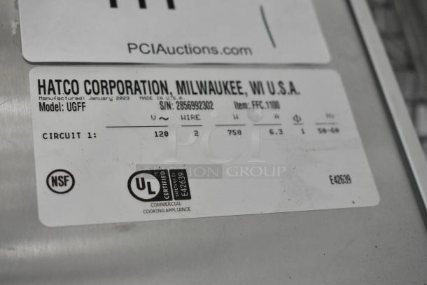 Hatco UGFF Metal Commercial Warming Strip, 120V, 1 Phase, model UGFF, NSF and UL certified, manufactured in 2023.