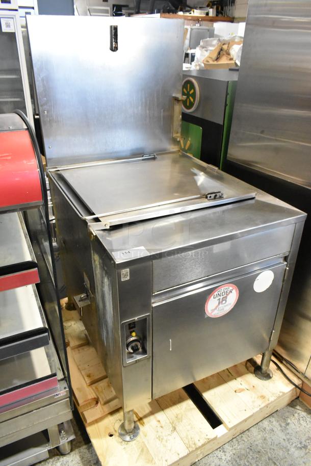 Avalon ADF24G-BA stainless steel commercial donut fryer, floor style, natural gas, 80,000 BTU. Excellent condition.