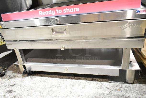 2023 Alto Shaam HSM-36/3S/T heated display case, stainless steel, 208-240V, 1-phase. "Ready to share" label.