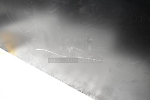 Two 2017 Dongwoo XH100080-14001A monitors. Visible surface scratches; 220 volts, 1 phase. Buyer must pick up.