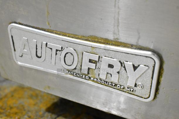 Autofry MTI-5 stainless steel ventless fryer, electric powered, 240V, 1 phase, label displaying brand name.