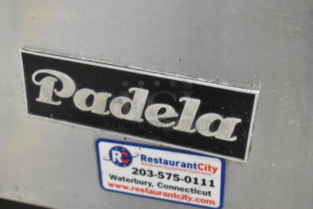2020 Padela PDS-48-HC prep table, stainless steel, on casters. Electrical specs: 115V, 1 phase. Includes branded label.