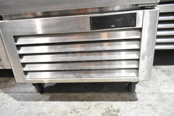 2020 Padela PDB-1F-HC stainless steel reach-in freezer with poly-coated racks on casters. 115V, single phase.