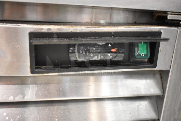 2020 Padela PDB-1F-HC single door freezer, stainless steel, control panel visible, minor surface wear, 115 Volts, 1 Phase.