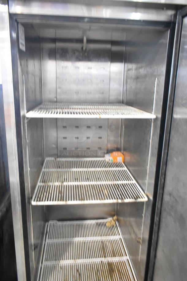 2020 Padela PDB-1F-HC stainless steel commercial freezer, single door, poly-coated racks, on casters, 115V, 1-phase.