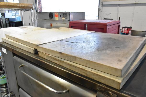 Blodgett 1000-S stainless steel single deck pizza oven with pizza stones, natural gas powered, 60,000 BTU, commercial use.