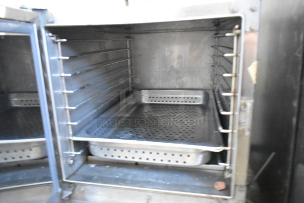 Southbend R2 stainless steel commercial steam cabinet, single deck, electric, 208V, 3 phase, used condition.