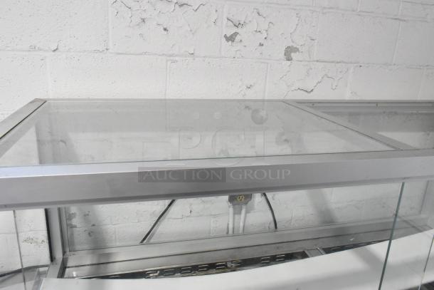 Atosa MSF8008 stainless steel commercial prep table with sneeze guard, on casters. 115V, 1 phase. Excellent condition.