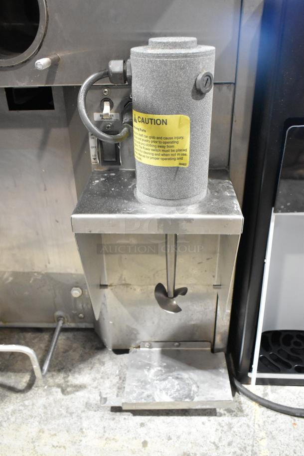 Stoelting SF121-38I2 stainless steel soft serve machine, air-cooled, 2 flavors with twist, 208-240V, 1 phase, commercial use.