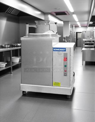 Somerset SDR-400 heavy-duty dough rounder, 115v, in stainless steel. Tested and working, excellent condition with control panel.