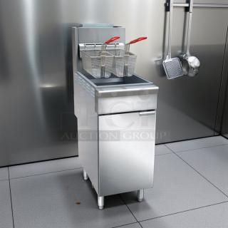 WOW New! – Black Diamond BDGF-ES35/NG – 35 lb Energy Star Gas Fryer – Natural Gas – Still in Original Packaging! - Item #1204716
