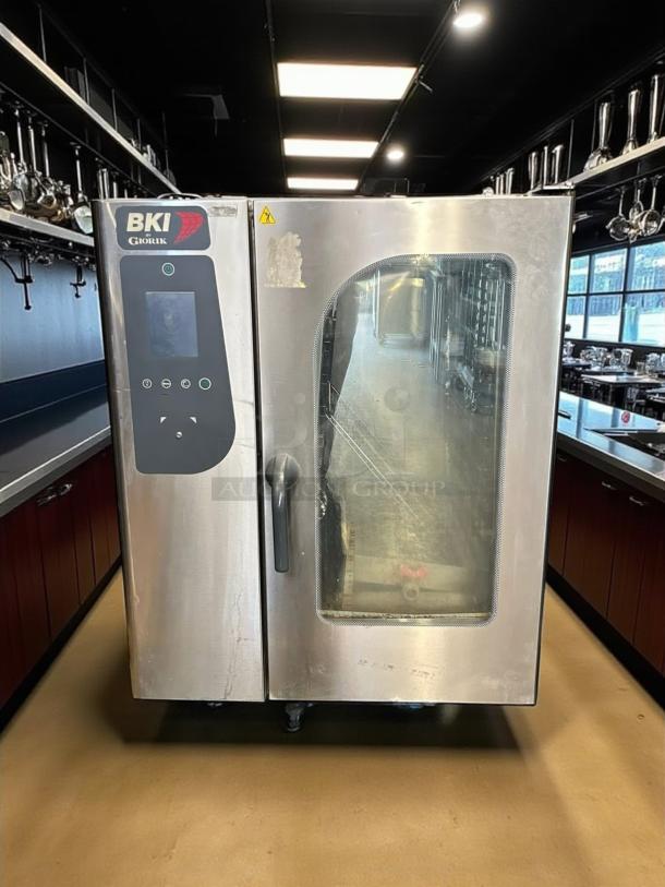 BKI Giorik commercial oven, stainless steel, model 132, with control panel and clear viewing window, used condition.