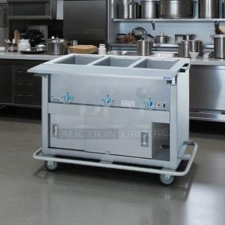 Excellent Condition - Hobart AM16-BAS-4 High Temp Door Type Dishwasher w/ 60 Racks/hr Capacity, Built-in Booster, 480v/3ph - Fully Tested & Working! - Item #1204815