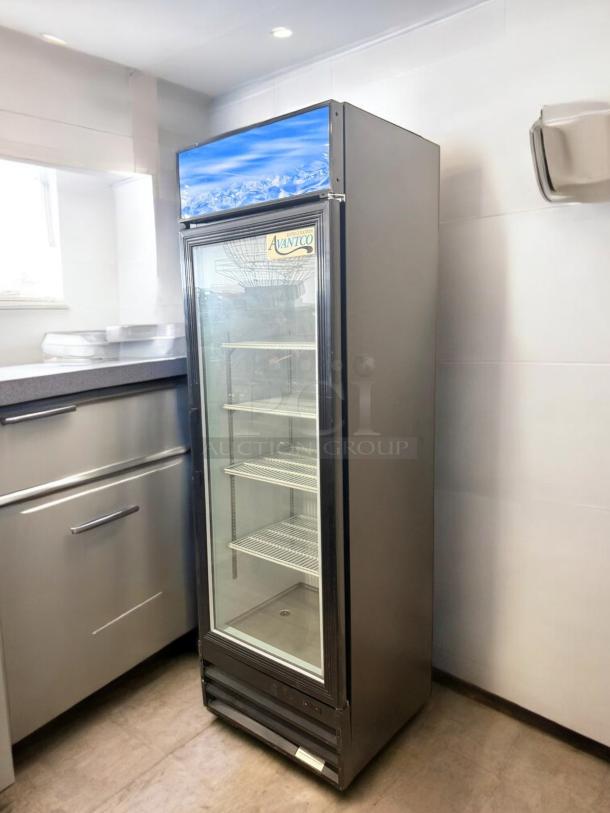 Atosa 178GDC15 glass door merchandiser refrigerator in excellent condition, 115V, fully tested and working.