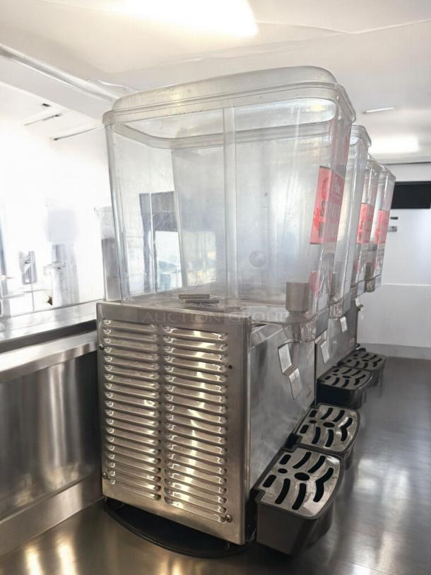 Crathco Dual Bowl Beverage Dispenser, Classic Series, in excellent condition. Stainless steel, 120V, fully tested.