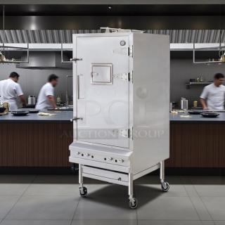 Stainless Steel Chinese BBQ Oven, CHINA PACIFIC CO., INC. Model EQ-36L, left hinge, tested and working condition.