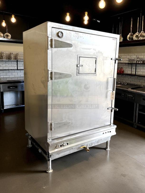 Stainless Steel Chinese BBQ Oven, CHINA PACIFIC CO., INC. Model EQ-36L, left hinge, tested working condition, commercial kitchen use.