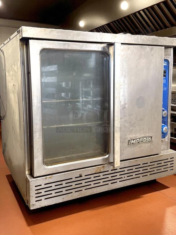 Imperial PCVG-1 Turbo-Flow gas convection oven in great condition, tested and working, with visible brand logo on door.
