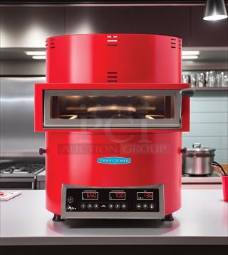 Amazing Find! - TurboChef FRE-9500-1 Fire Red Countertop Pizza Oven, 1 Deck, 208/240V, - Tested & Working! - Item #1204840