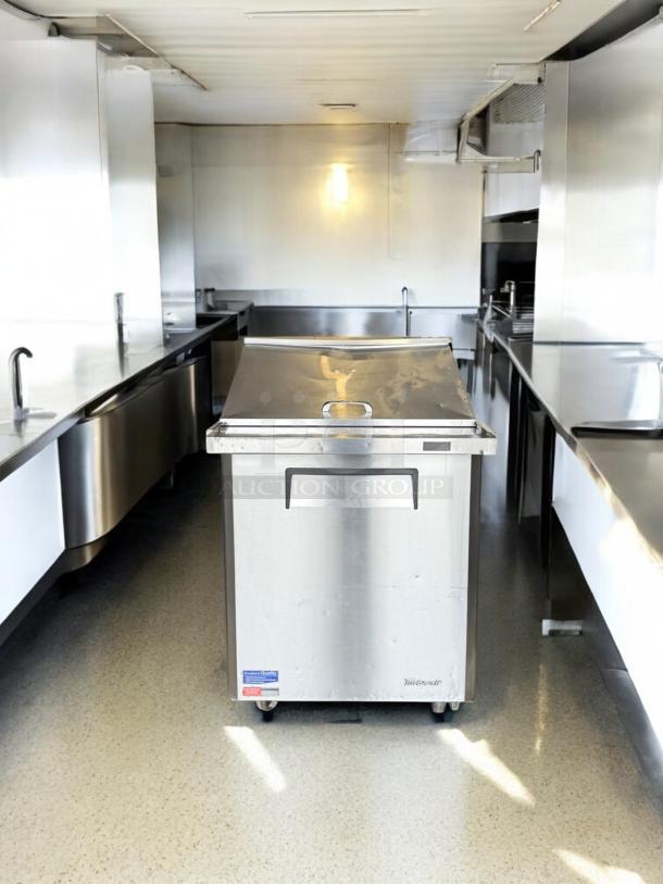Turbo Air MST-28-12-N Sandwich/Salad Prep Table in excellent condition, 115V, fully tested and working, stainless steel.