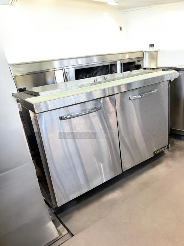 Continental SW48BN18M 48" undercounter refrigerator in excellent condition, stainless steel, fully tested, 115V.