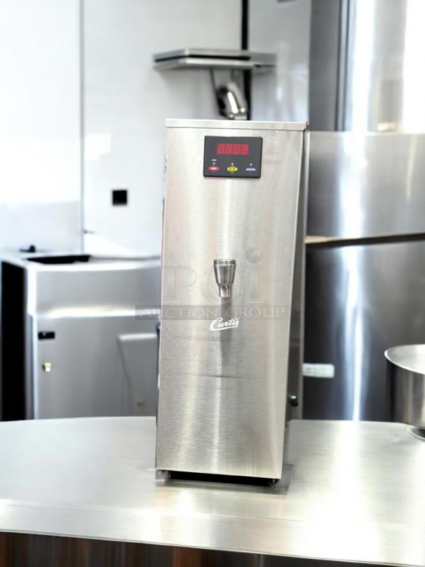 Curtis WB5GT63001 Electric Hot Water Boiler, excellent condition, stainless steel, digital display, 120V/220V.