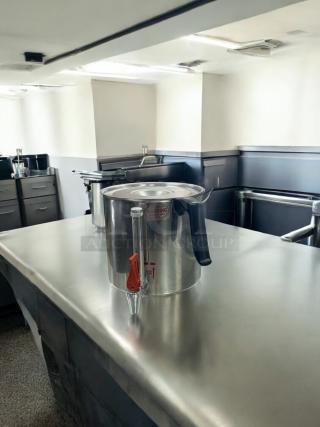 Excellent Condition – Stainless Steel Coffee Dispenser – Decaf – Manual Faucet – Fully Tested & Working! - Item #1204690