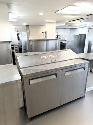Excellent Condition – Continental Salad Station / Sandwich Prep Refrigerator – 2-Door – 120V – Fully Tested & Working! - Item #1204667